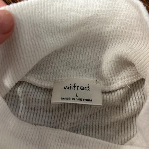Wilfred Ribbed LS Turtleneck Top - Picture 2 of 2